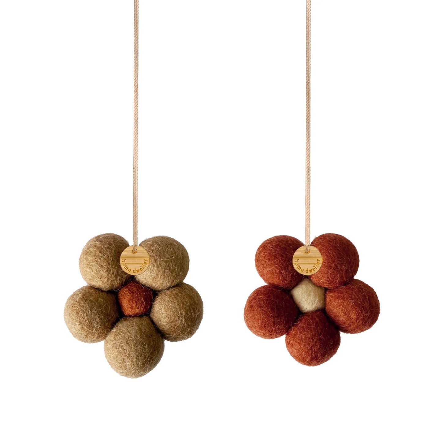Felt Flower Fresheners - Creamy Caramel