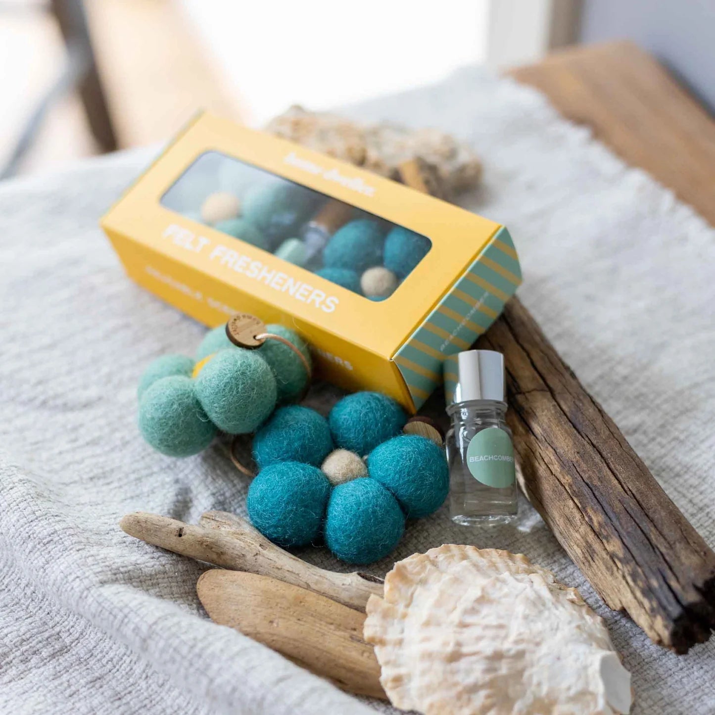 Felt Flower Fresheners - Beachcomber