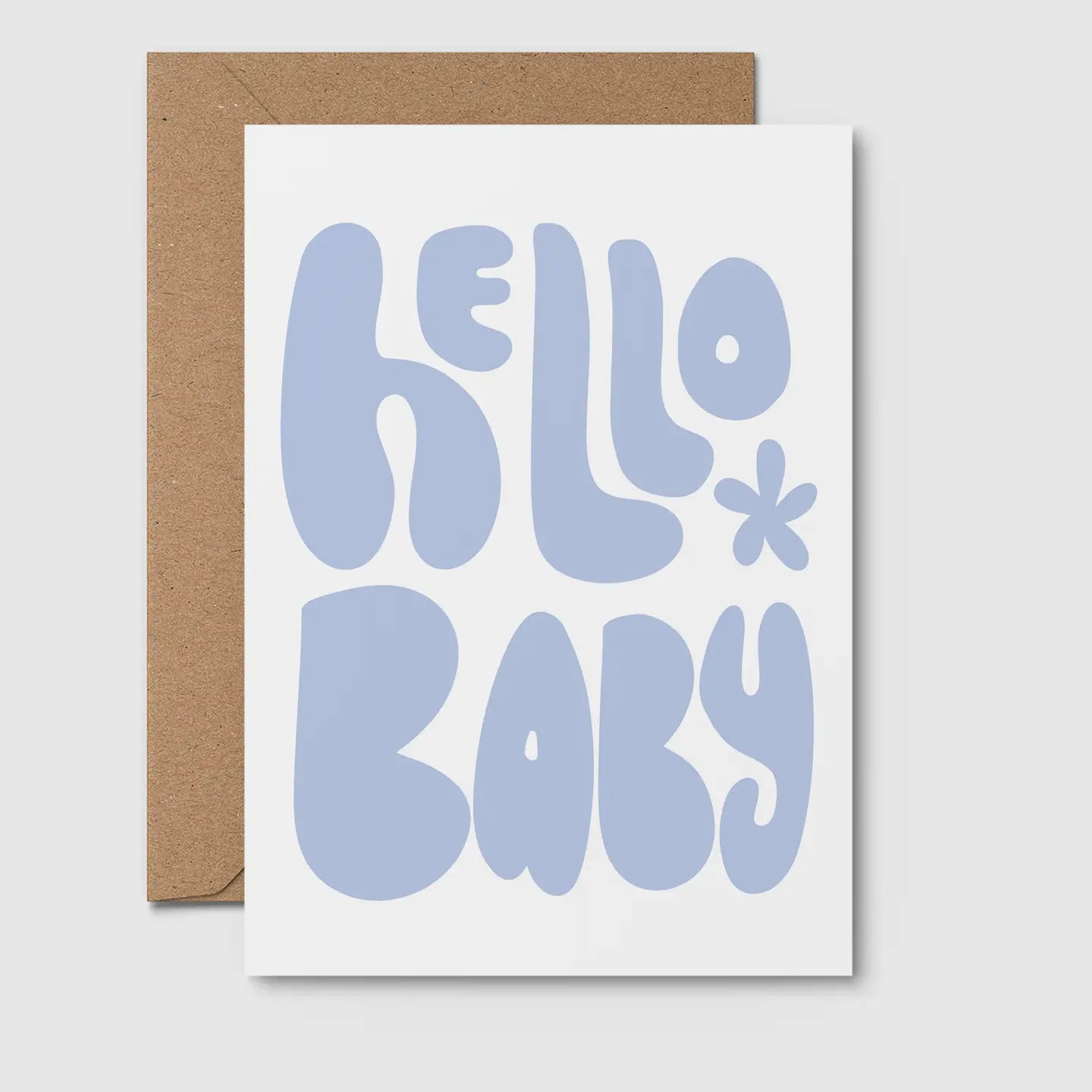 Hello Baby Card Blue
