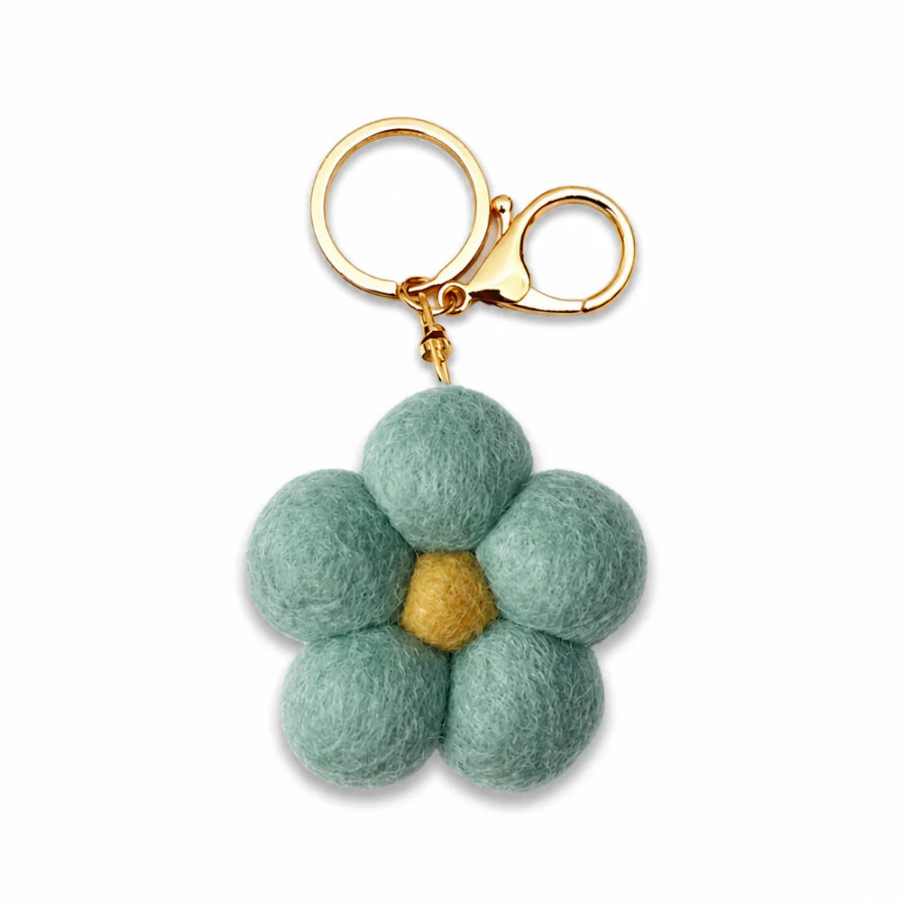 Felt Flower Keychain