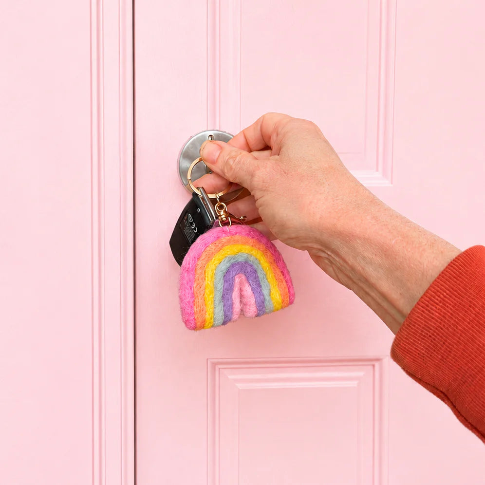 Felt Rainbow Keychain