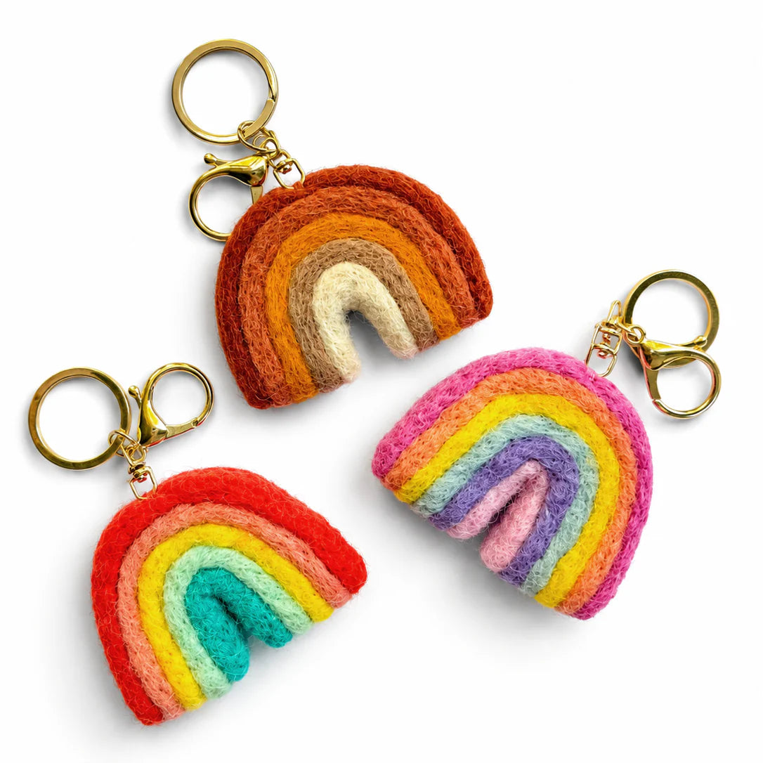 Felt Rainbow Keychain
