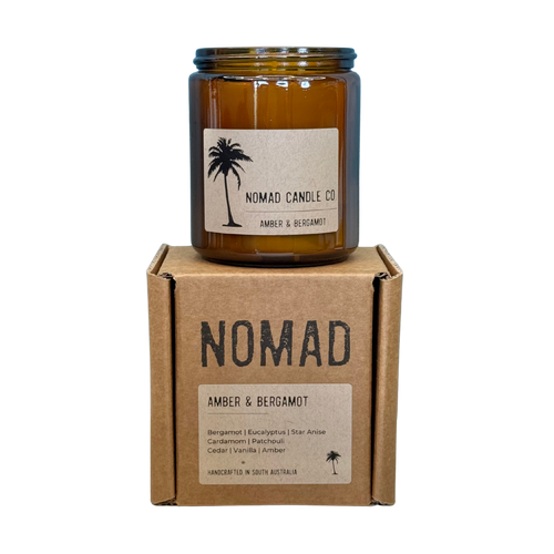 AMBER & BERGAMOT | SOY WAX CANDLE 250g