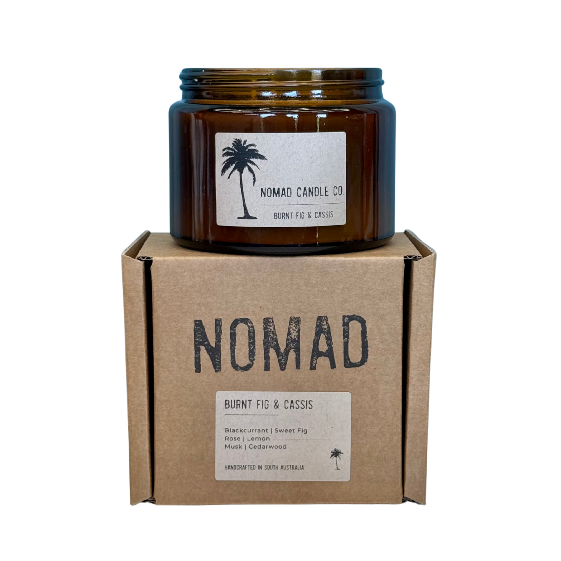 BURNT FIG & CASSIS | SOY WAX CANDLE 500g